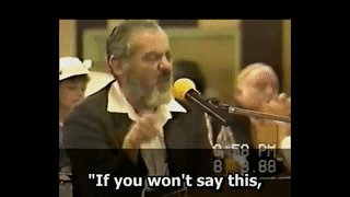 Rabbi Meir Kahane on Israeli Govt harassed Kach and we didnt break 00:00:45